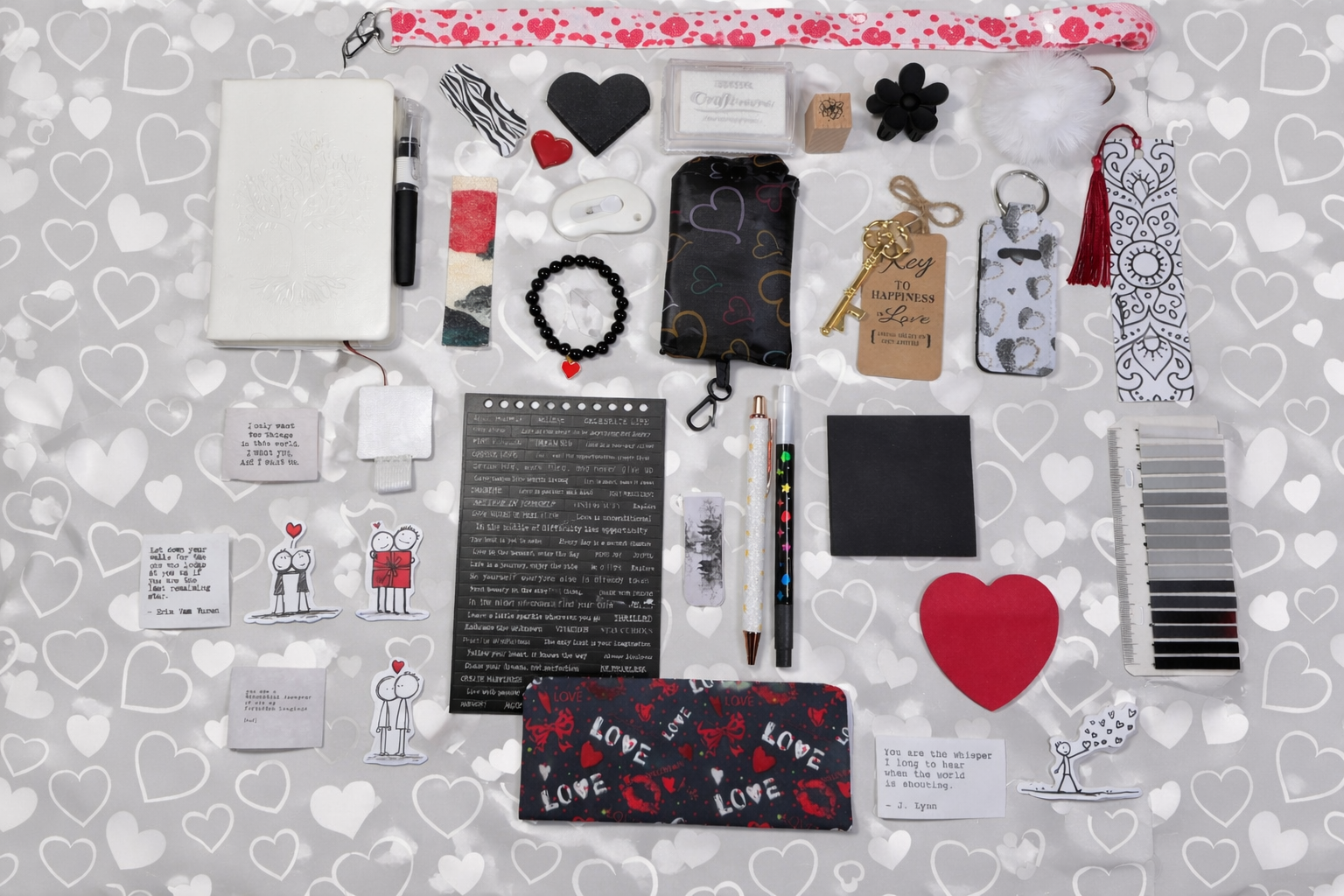 Ebony & Ivory - Falling in Love in Black, White, & Red - Box of Happy